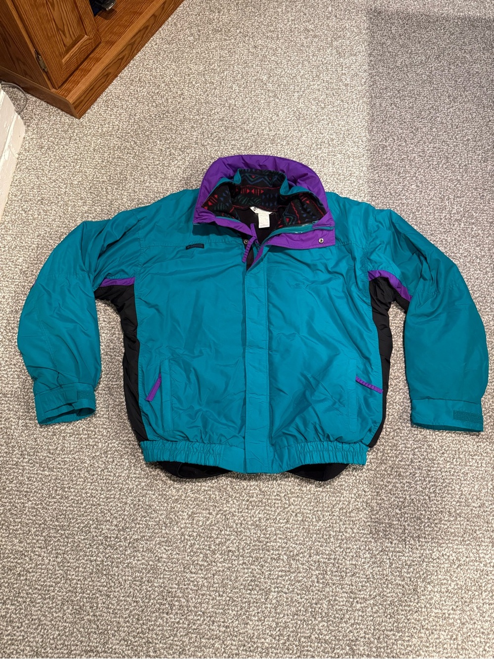 Vintage Columbia Bugaboo 2 in 1 Teal Ski Jacket